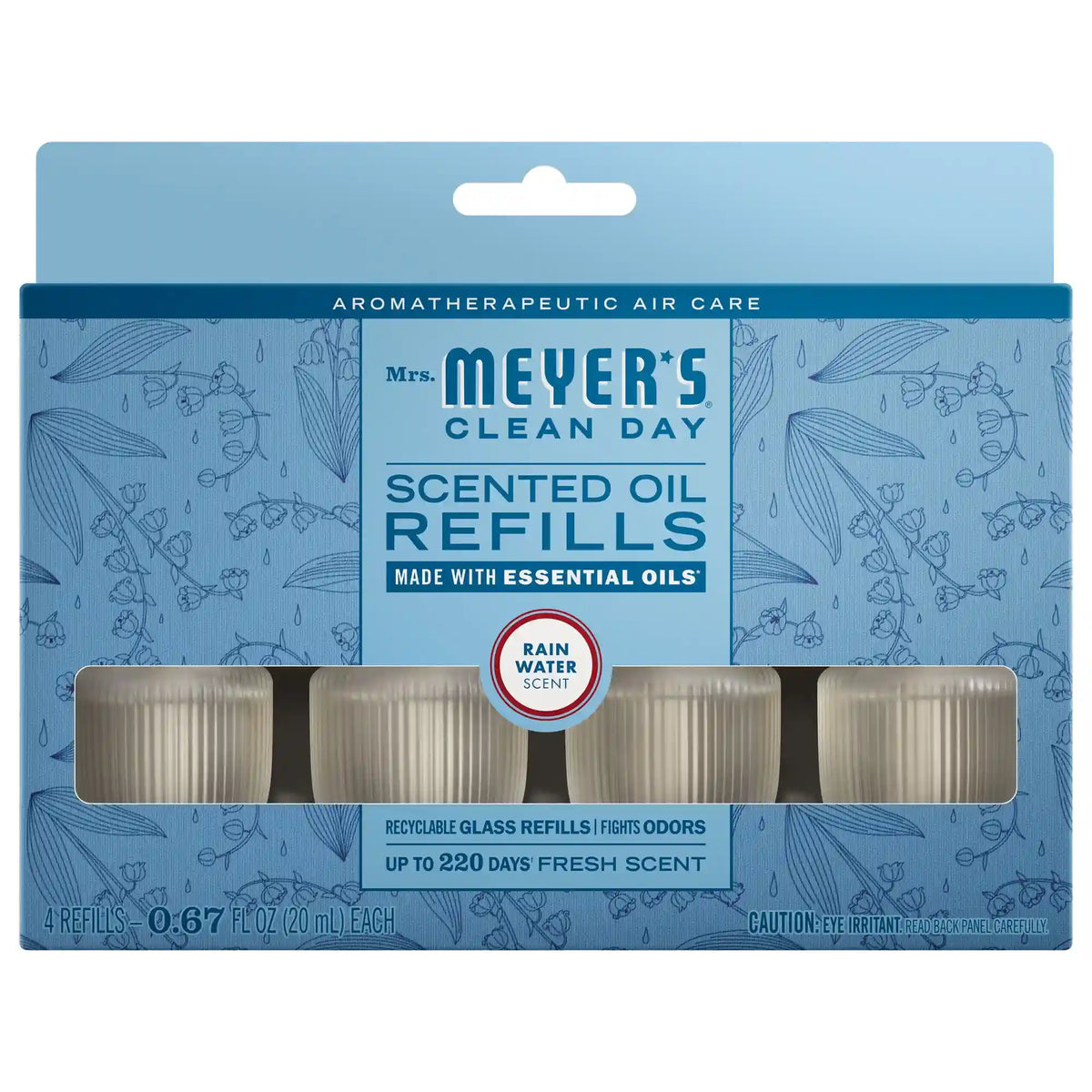 Rain Water Plug In Scented Oil Refill, 4-Pack